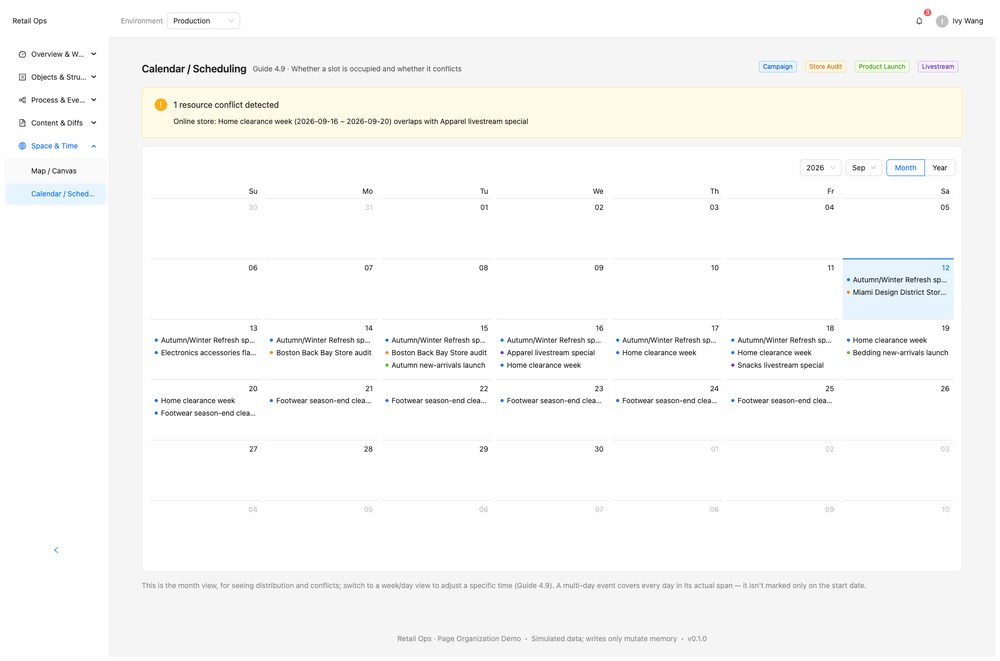 Calendar and scheduling